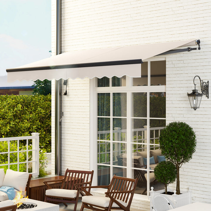 3.5 x 3m Electric/Manual Awning, with Remote - Beige