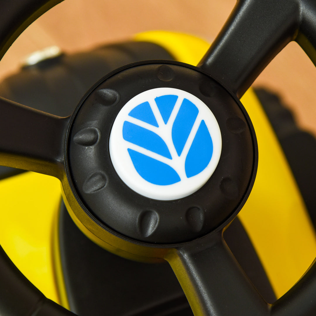 MCL Ride On Tractor Toddler Walker Foot To Floor Slider w/ Horn Storage Steering Wheel for 1-3 Years Old Yellow