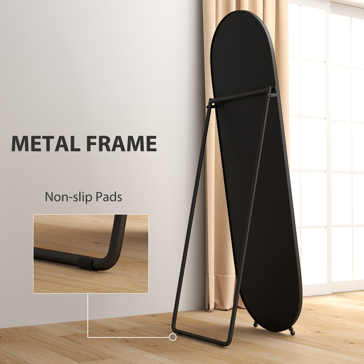 Two-Way Curved Full Length Mirror - Black