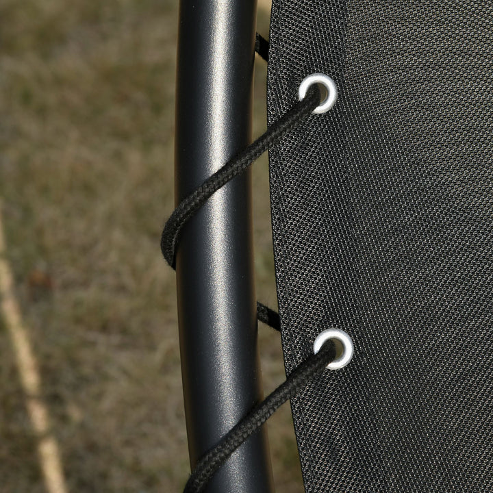 MCL Patio Rocking Chaise Lounge Rocking Bed with Canopy Cushion Headrest Pillow