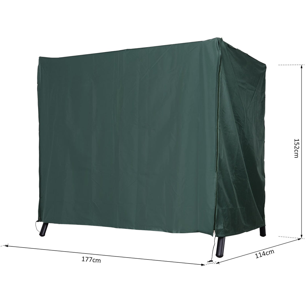 152 x 177cm Three-Seater Swing Chair Protective Cover Green