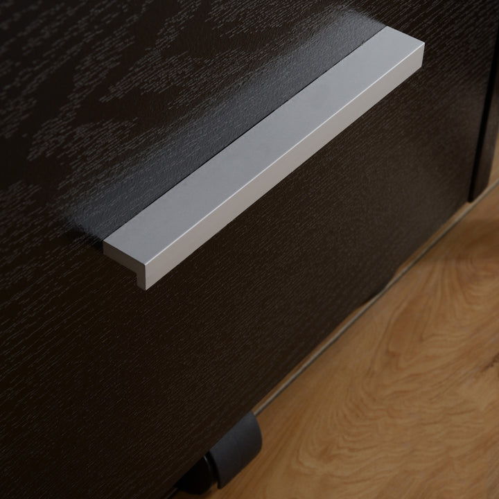 Three-Drawer Lockable Filing Cabinet - Black