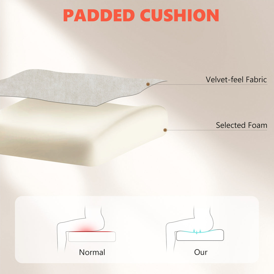 Office Chair with 6-point Vibration Massage and Heat, Fabric Desk Chai