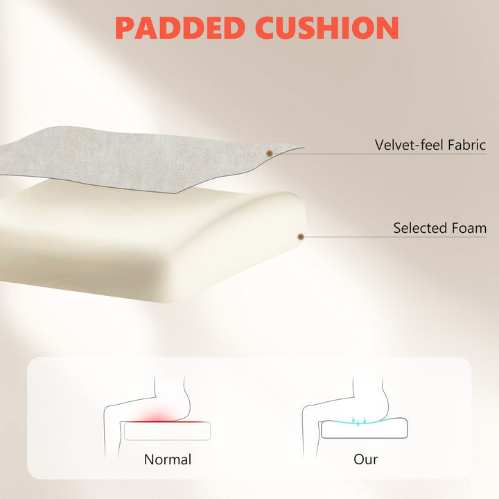 Office Chair with 6-point Vibration Massage and Heat, Fabric Desk Chai