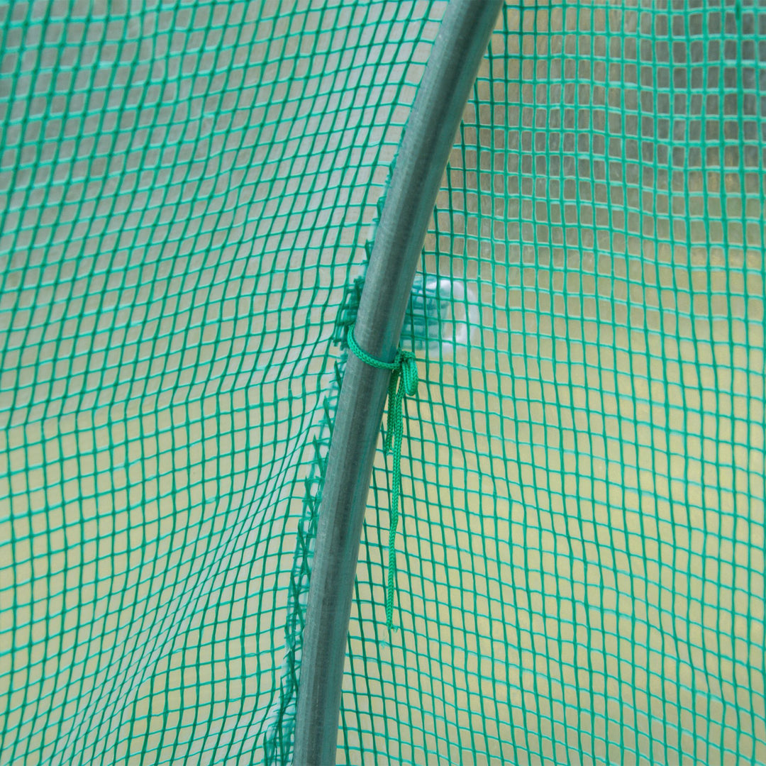 MCL 3 x 2 x 2m Greenhouse Replacement Cover ONLY Winter Garden Plant PE Cover for Tunnel Walk-in Greenhouse with Roll-up Windows Door Outdoor, Green