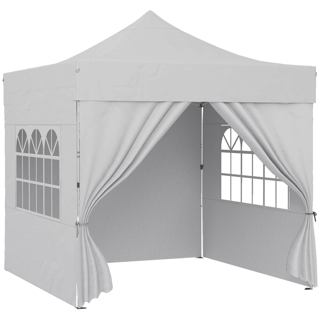 3 x 3 m Pop Up Gazebo with Sidewalls, UPF50+ Heavy Duty Garden Party T