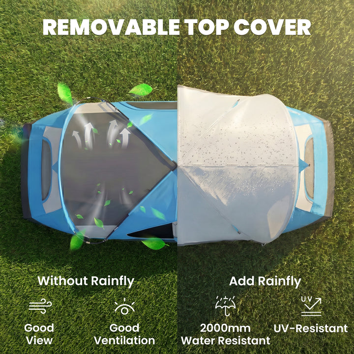 Camping Tent for 6 Man with 2000mm Water Resistant Rainfly and Carry B