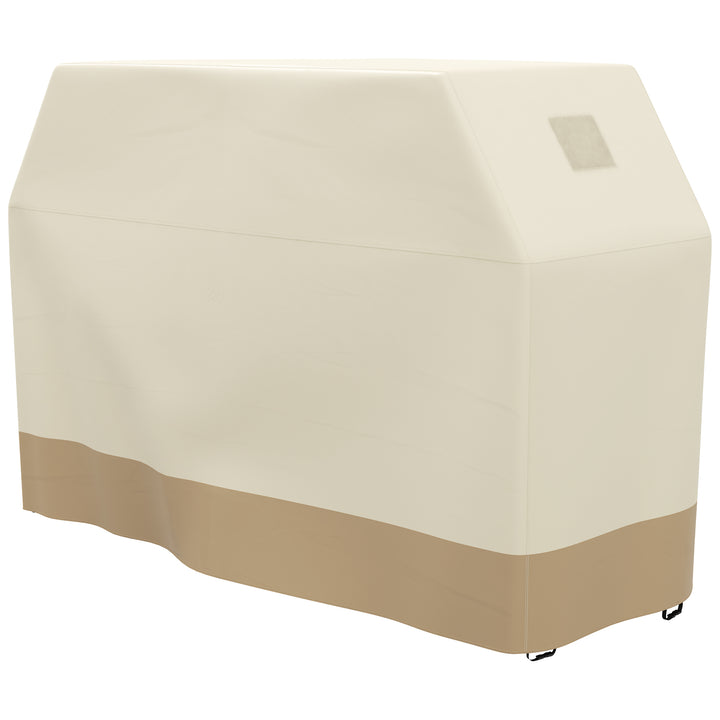 Outsunny Grill Cover: Waterproof PU-Coated Outdoor Protector for Barbecues, Beige, 71W x 188L cm | Aosom UK