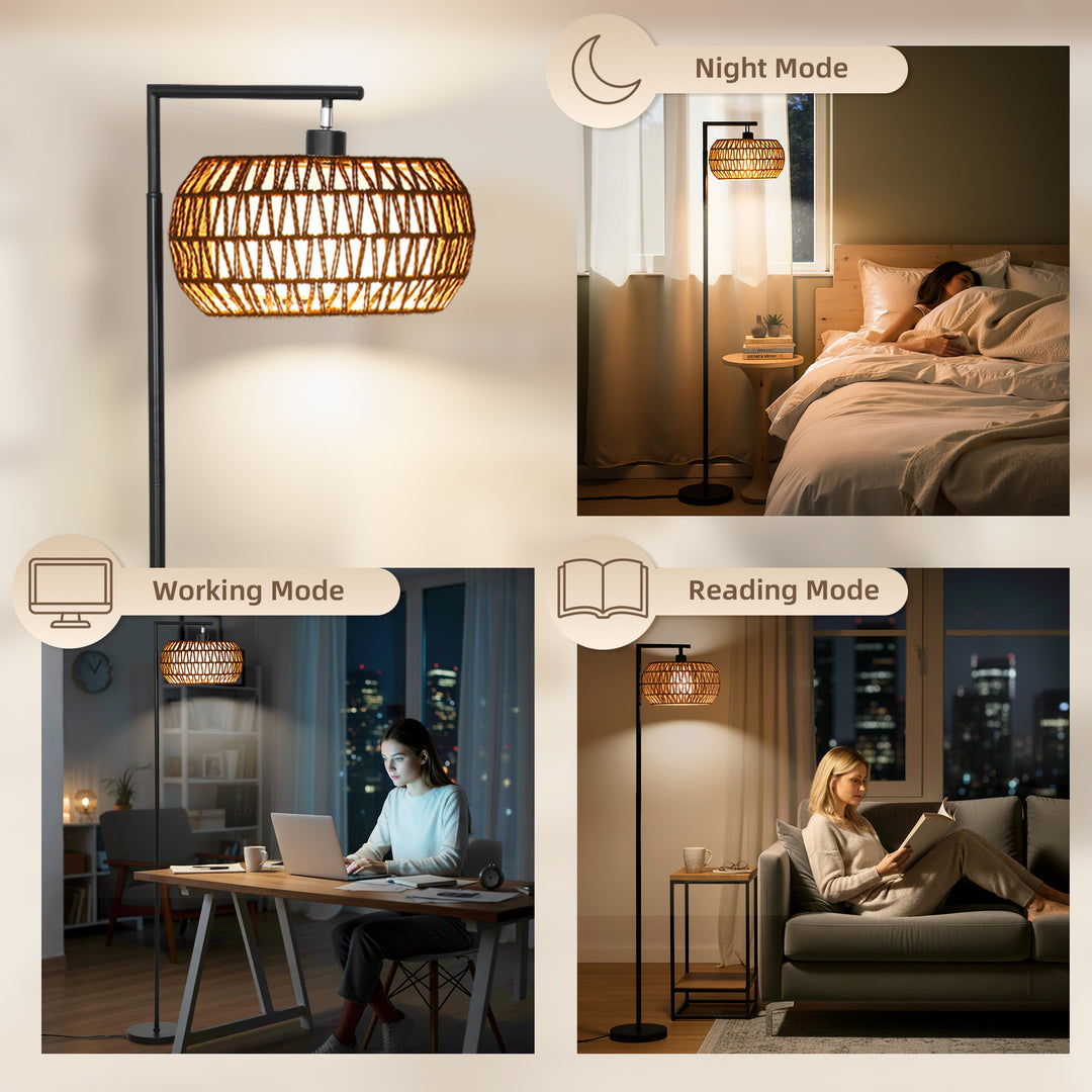 Boho Dimmable Floor Lamp