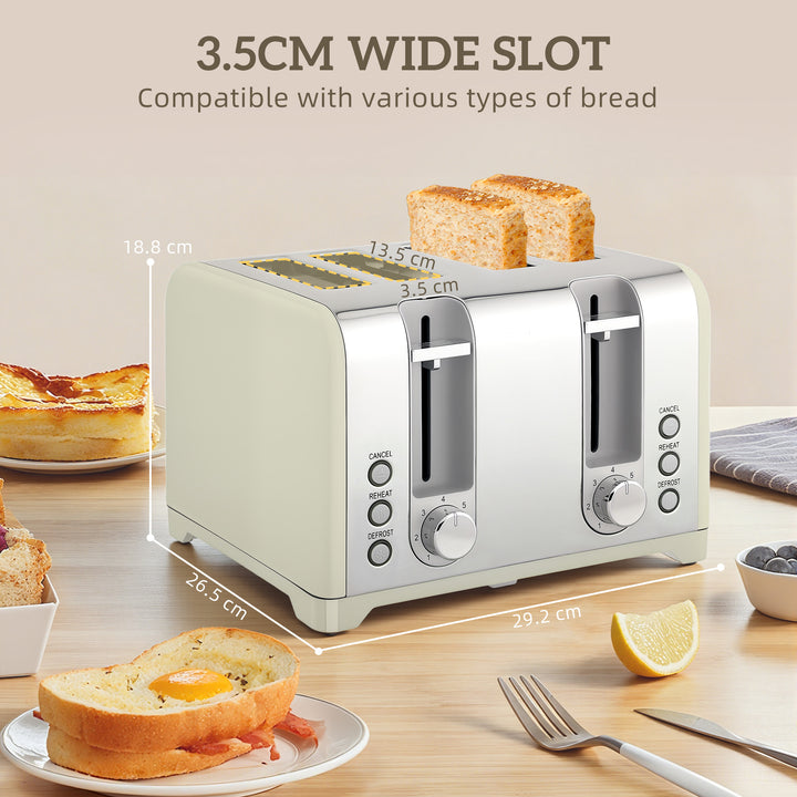 MCL Retro 3000W Kettle and Toaster Set - Grey