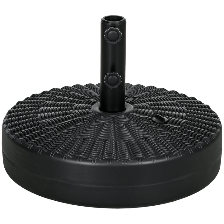29kg Water/Sand Filled Rattan-Effect Parasol Base