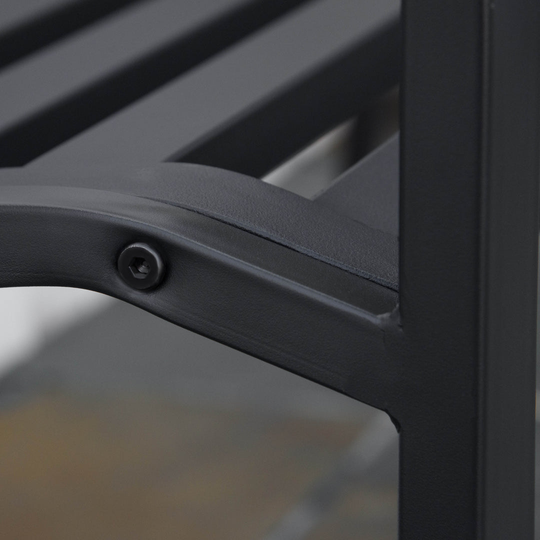 MCL 2-Seater Garden Bench Antique Loveseat for Yard, Lawn, Porch, Patio, Steel