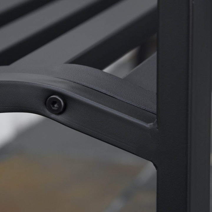 MCL 2-Seater Garden Bench Antique Loveseat for Yard, Lawn, Porch, Patio, Steel