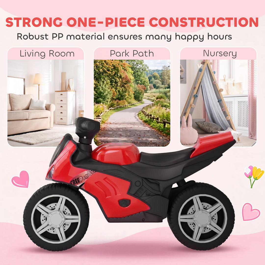 Balance Bike with Music Extra-Wide Wheels Toddler Bike for Boys Girls 