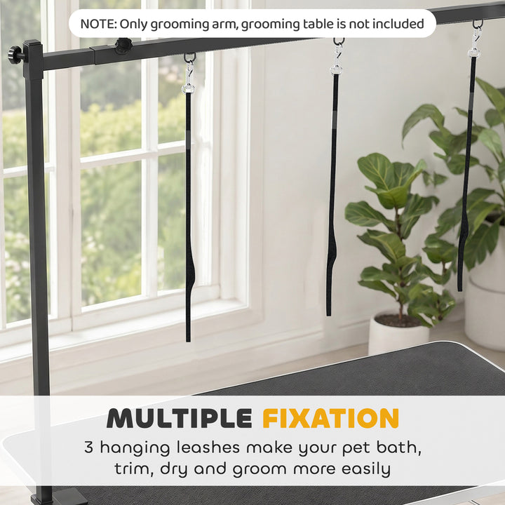 Dog Grooming Arm Adjustable H-Shape Dog Grooming Table Arm with Clamp 