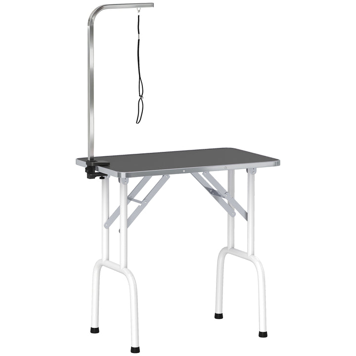 32" Foldable Dog Grooming Table Pet Drying Beauty Table Adjustable Fix