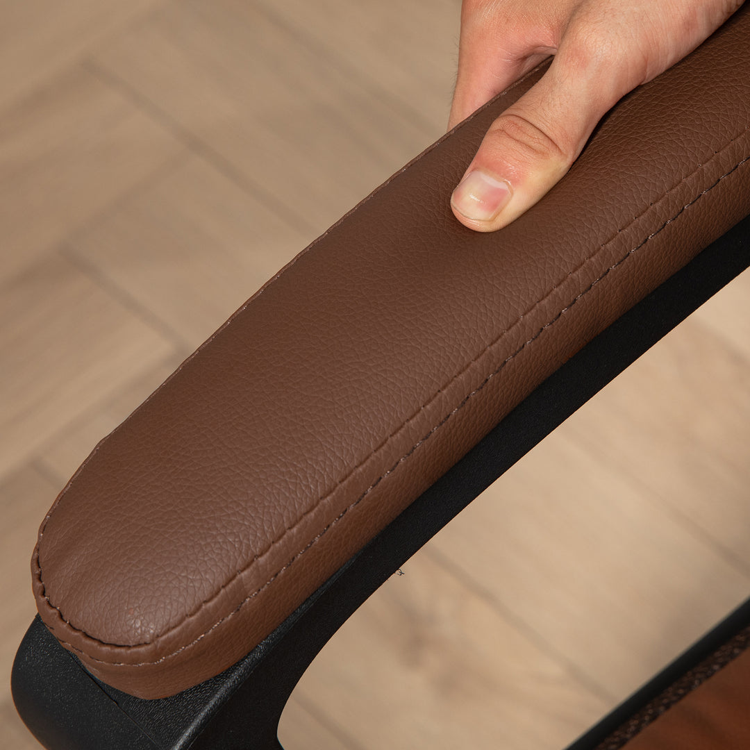 Faux Leather Office Chair - Brown