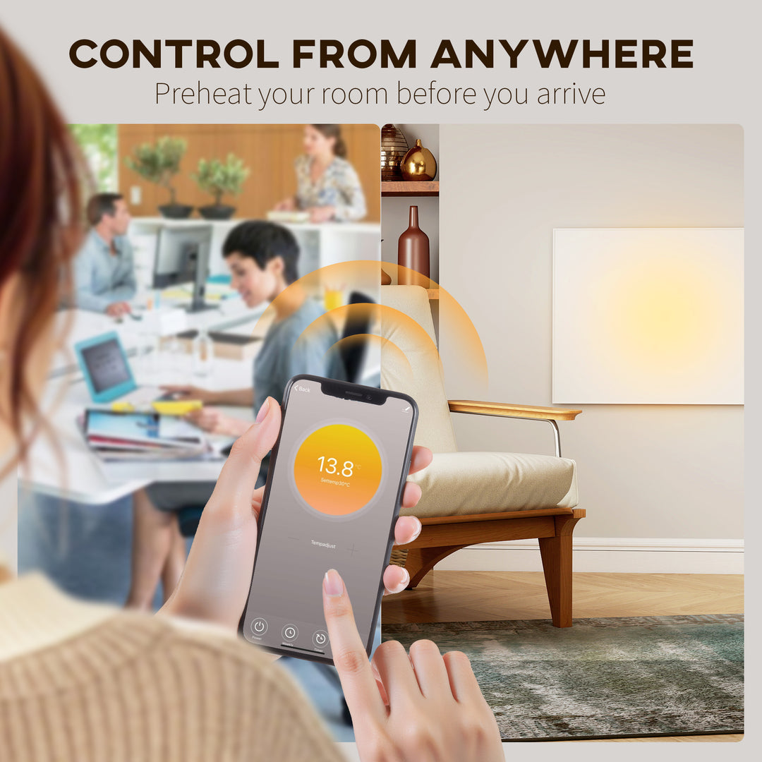 MCL Wifi Smart Electric Heater, Far Infrared, Wall Mounted - 400W