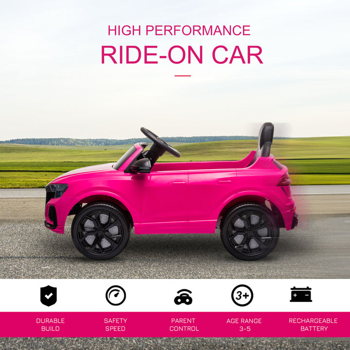 MCL Audi RS Q8 6V Kids Electric Ride On Car Toy w/ Remote USB MP3 Bluetooth Pink