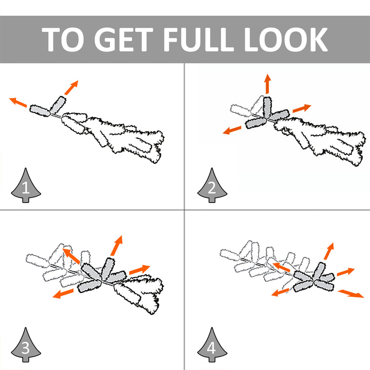 MCL 5ft Unlit Artificial Christmas Tree, Pencil Slim Xmas Tree with Solid Stand and Realistic Branches, Green