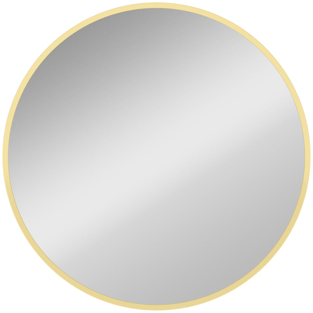 61cm Decorative Wall Mirror for Bedroom Living Room, Modern Round Bath