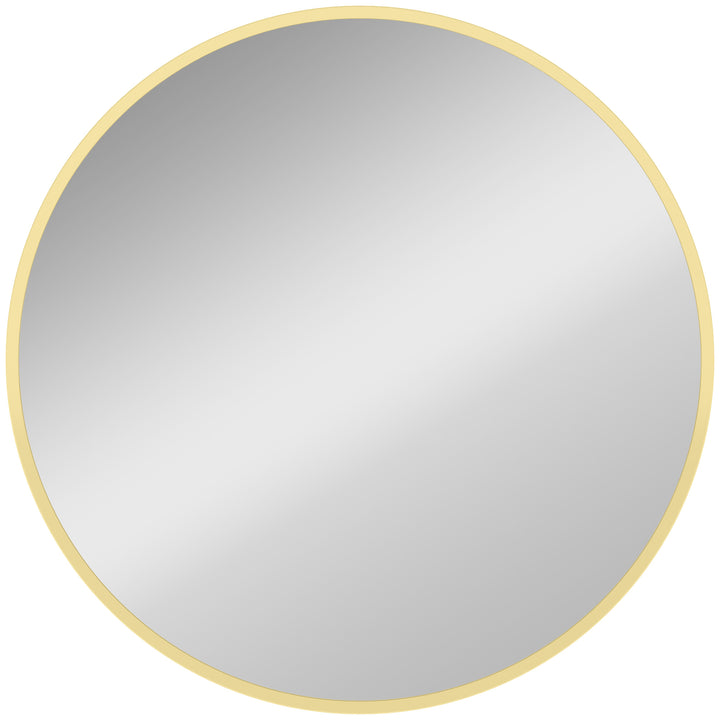 61cm Decorative Wall Mirror for Bedroom Living Room, Modern Round Bath