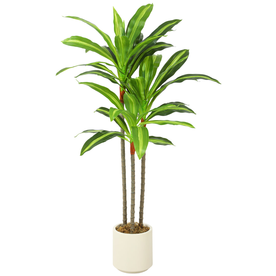 90cm Lifelike Fake Tree, Artificial Dracaena Tree with Bendable Trunks