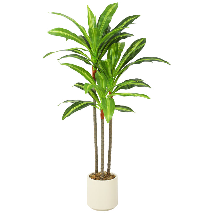 90cm Lifelike Fake Tree, Artificial Dracaena Tree with Bendable Trunks