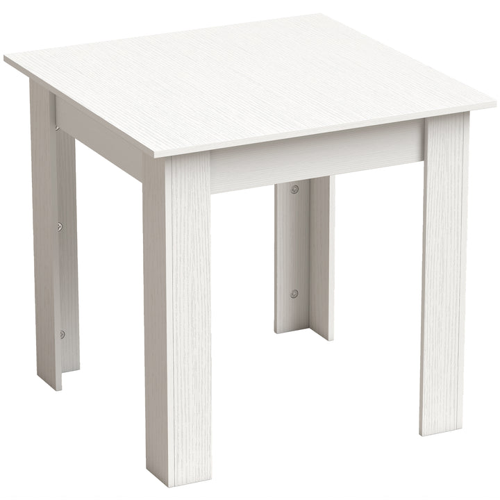 Square Dining Table, Modern Small Dining Table with Wood Effect, Space