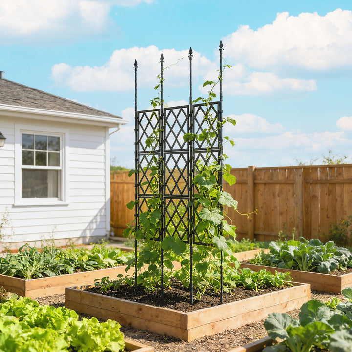 Foldable Garden Trellis, Lattice Climbing Support Trellis for Garden, 