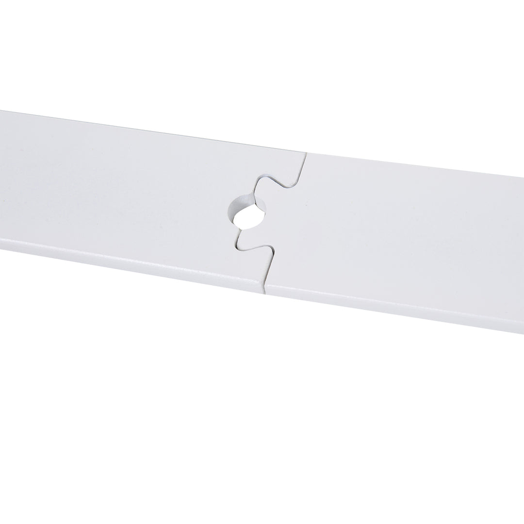 MCL 6FT Rustic Interior Sliding Barn Door Mounting Hardware Kit - White