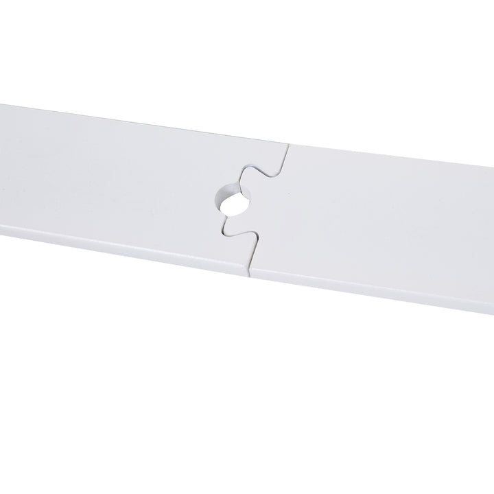 MCL 6FT Rustic Interior Sliding Barn Door Mounting Hardware Kit - White