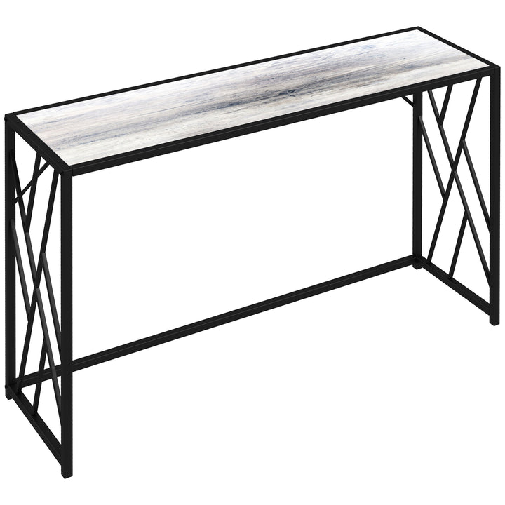 MCL Console Table, Industrial Sofa Table with Metal Frame for Living Room, Hallway, 120 cm, Grey