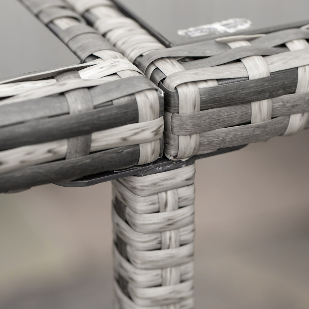 MCL 8-Seater Rattan Furniture Set Wicker Weave Patio Dining Table Seat