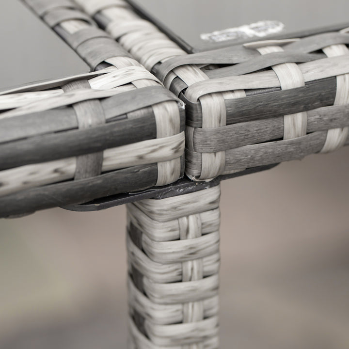 MCL 8-Seater Rattan Furniture Set Wicker Weave Patio Dining Table Seat