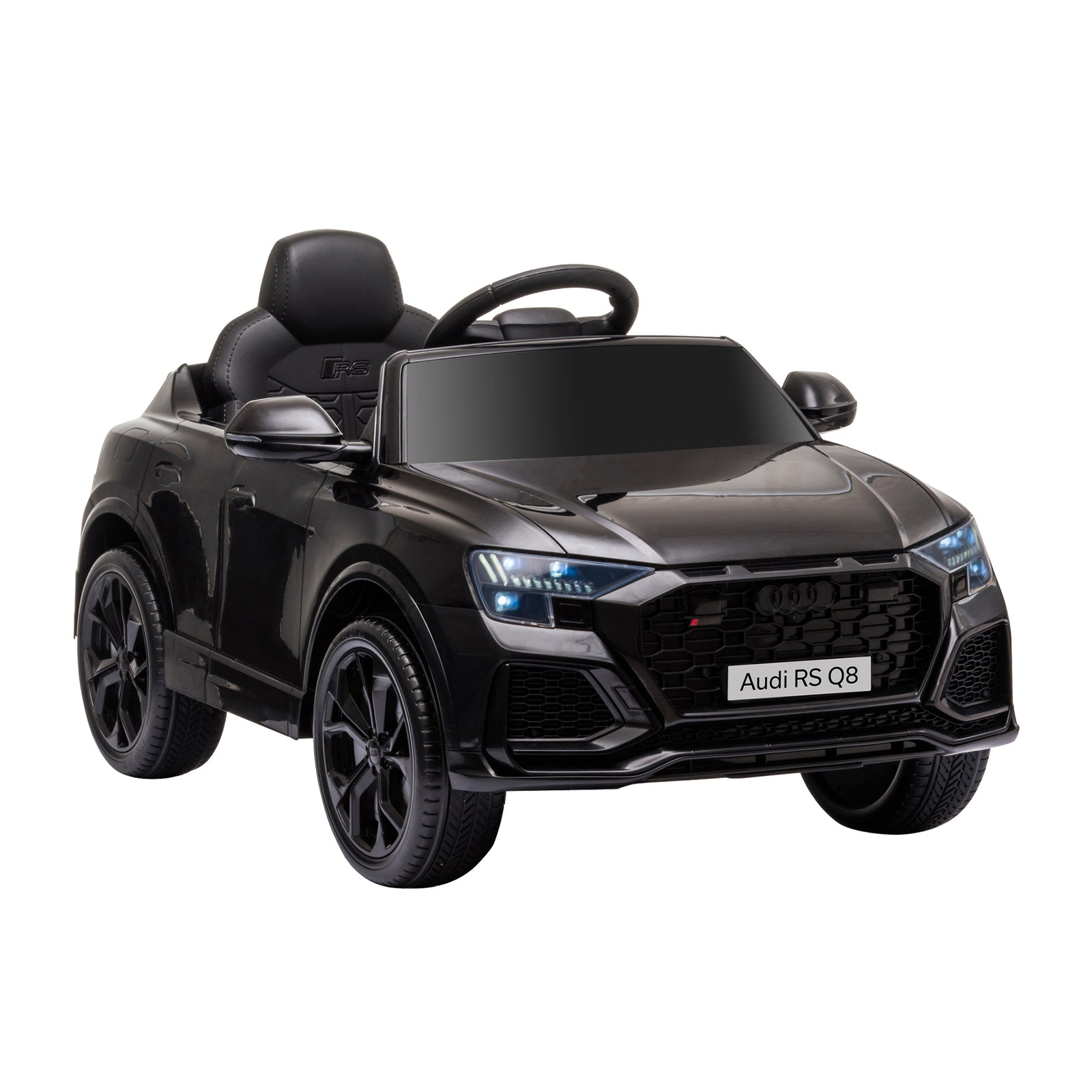 Licensed Audi RS Q8 Electric Ride On Car, with Remote Control, Black