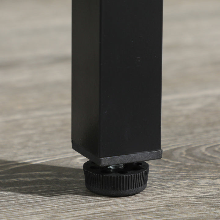 MCL 5ft Mini Table Tennis Table, Folding Ping Pong Table with Net and Aluminium Frame, Portable Ping Pong Game Set for Indoor Outdoor Use, Black