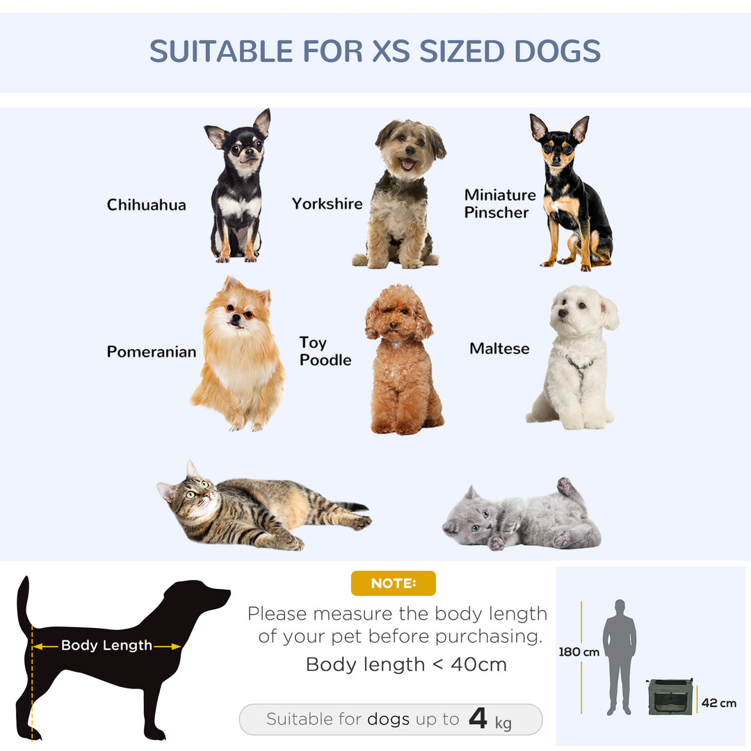 60cm Pet Carrier, with Cushion, for Miniature Dogs - Grey