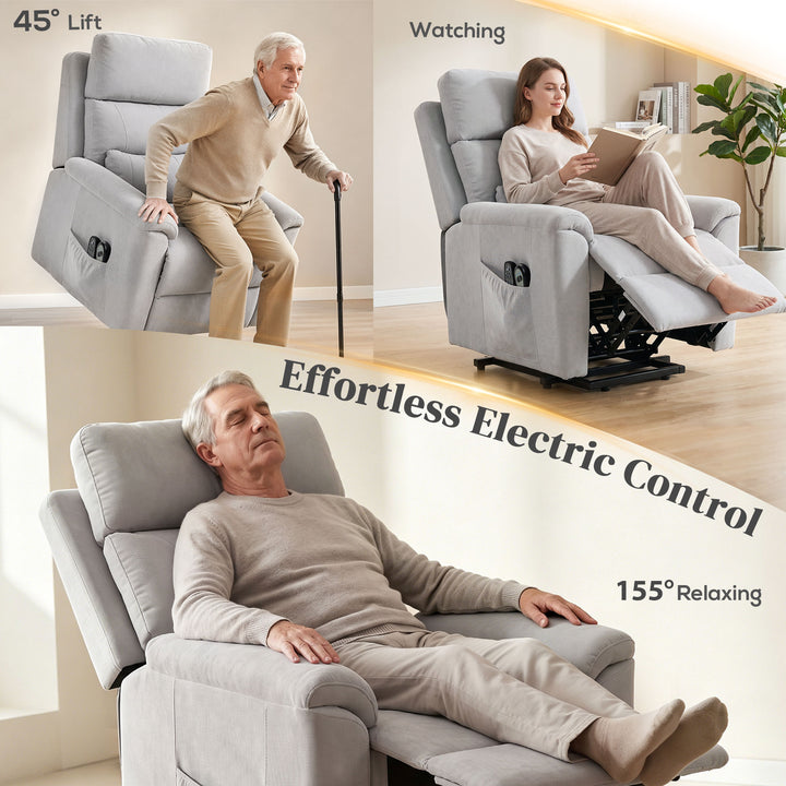 Power lift recliner chair with Massage and Heat, Terry Cloth Electric 