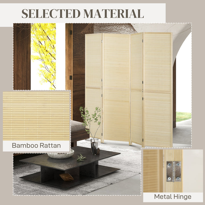 Room Divider, Freestanding Privacy Screen, 4 Panel Folding, 180 x 180c