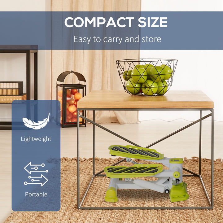 MCL Portable Mini Stepper, Steppers for Exercise Workout with LCD Display Monitor, Anti-skid Foot Pedals for Home Gym Office, Yellow