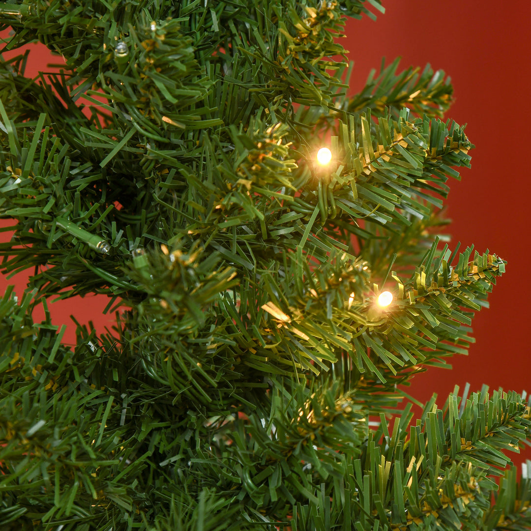 4FT Christmas Tree Warm White LED Light Holiday Home Decoration, Green