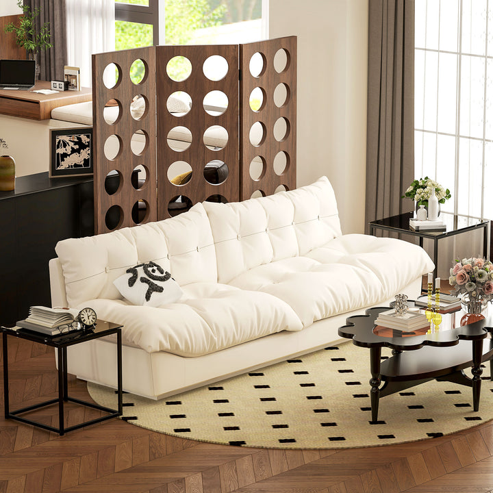 MCL Nest of Tables, Set of 2 Coffee Table, Side Tables with Tempered Glass Desktop and Metal Frame for Living Room, Bedroom, Office, Black