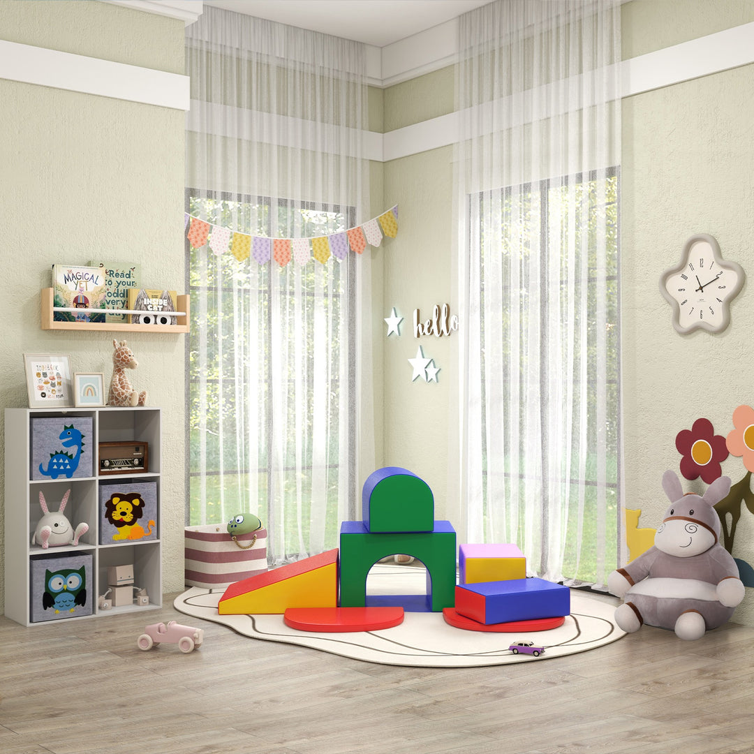 Seven-Piece Kids Soft Playset, for Toddlers - Multicoloured