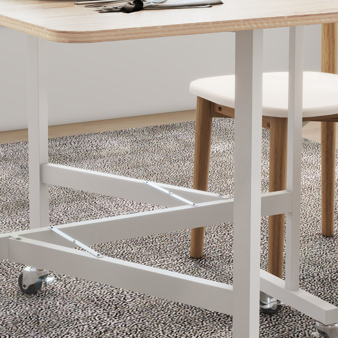4-6 Person Drop Leaf Dining Table - Oak