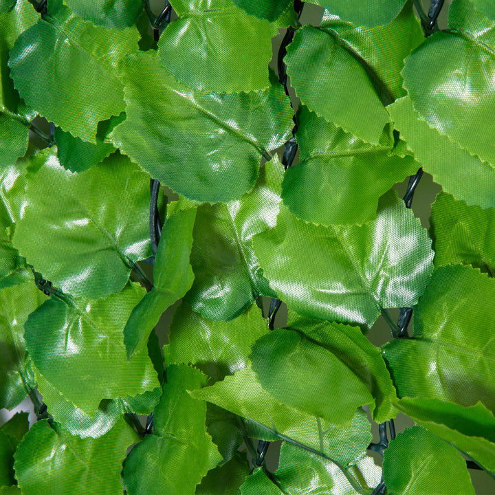 3 x 1m Artificial Leaf Wall - Green