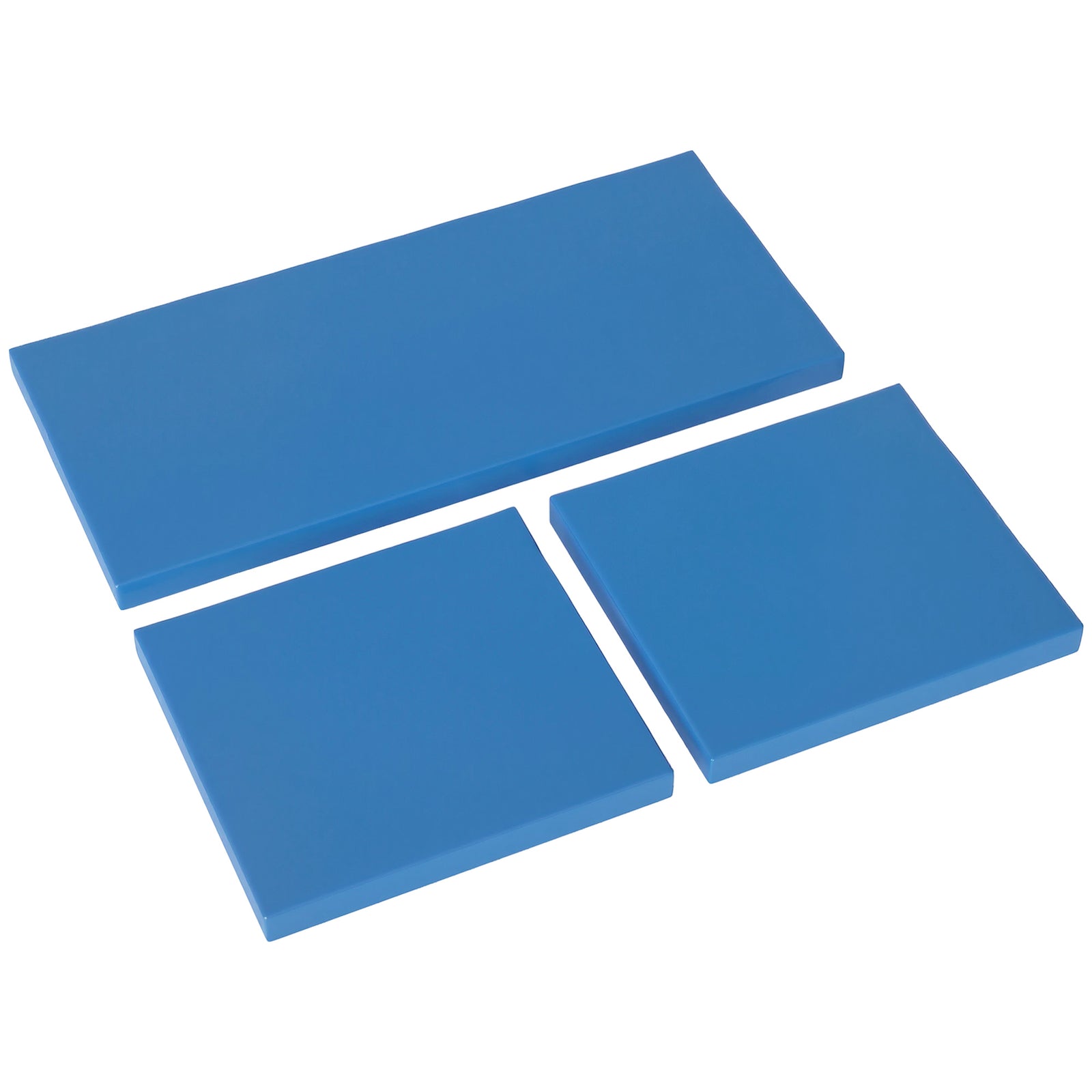 Outdoor Seat Cushion Pads for Rattan Furniture, 3 PCs Garden Furniture Cushions, Sky Blue