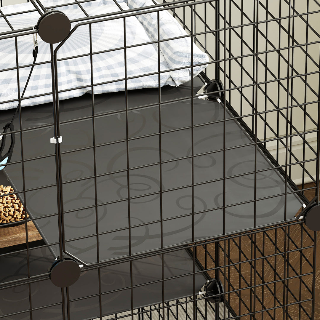 Indoor Cat Cage DIY Customizable 3-Tier Indoor Cat Enclosure with 3 Do