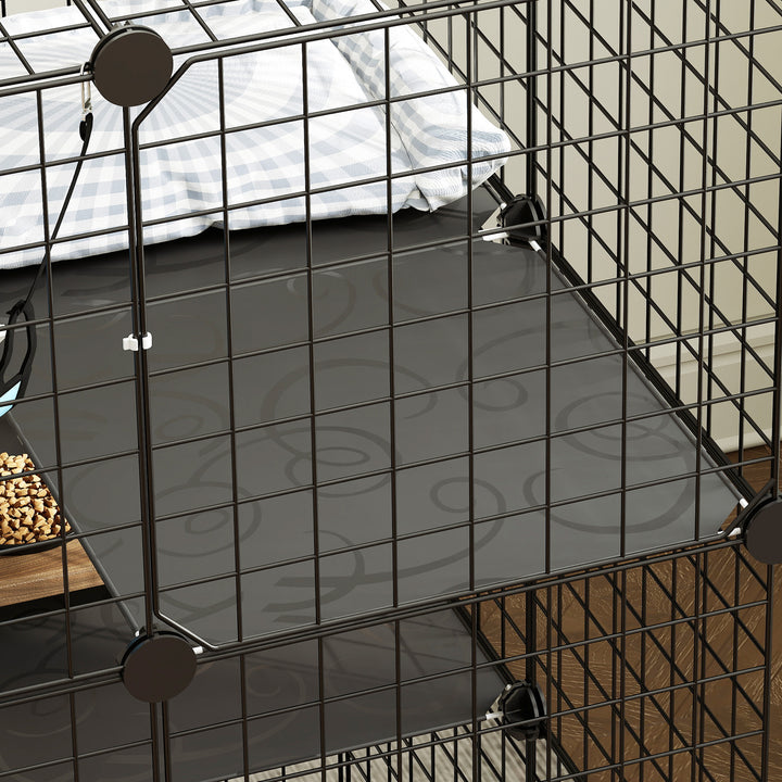Indoor Cat Cage DIY Customizable 3-Tier Indoor Cat Enclosure with 3 Do