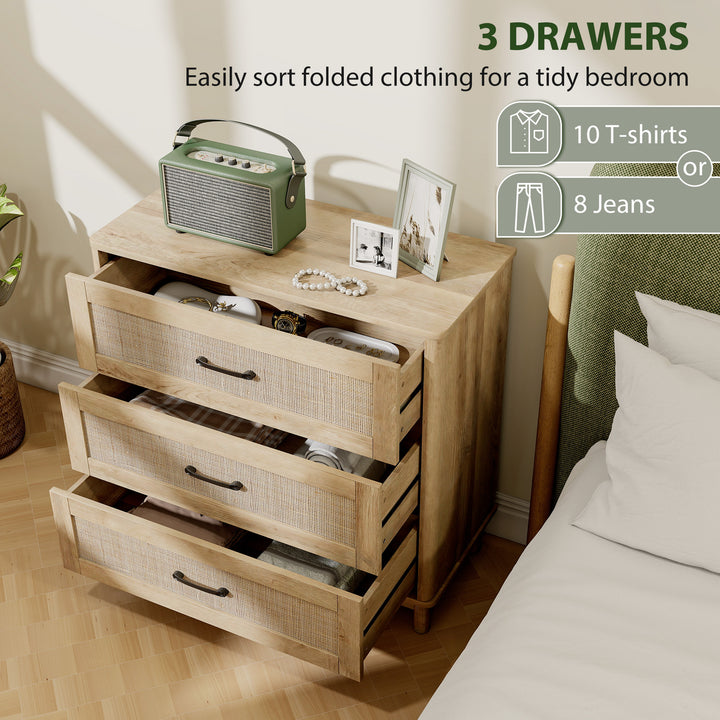 76 cm Wide Drawer Chest of Drawers with 3 Drawer